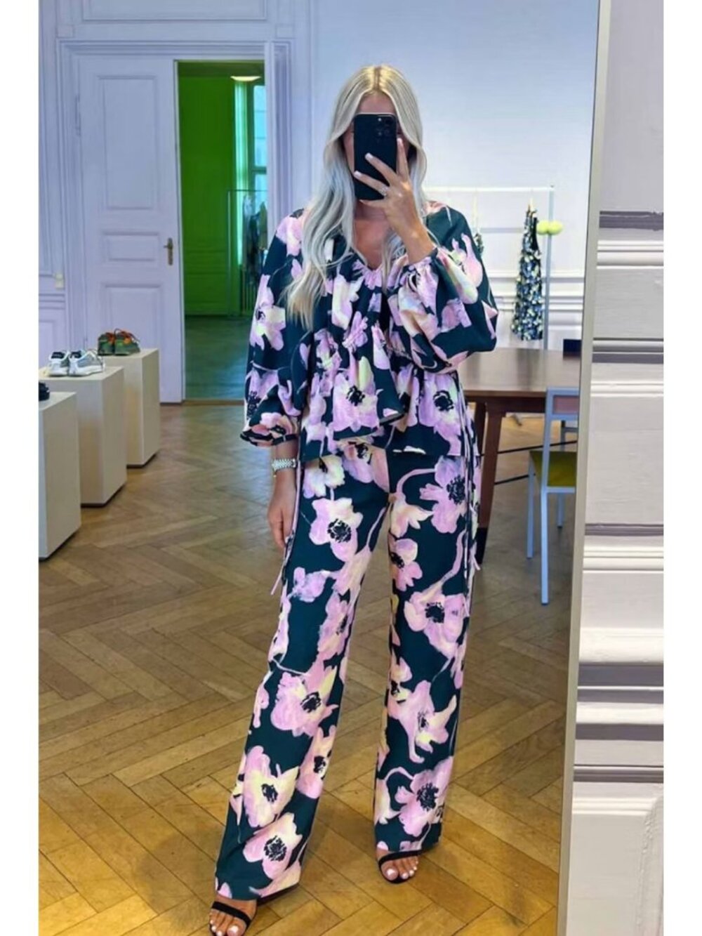 Stine Goya Eveline Filigran Floral Blouse Multicoloured Size Small